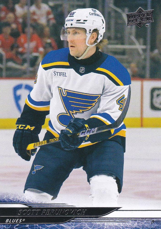 #400 Scott Perunovich - St. Louis Blues - 2024-25 Upper Deck Hockey