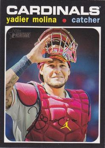 #400 Yadier Molina - St. Louis Cardinals - 2020 Topps Heritage Baseball