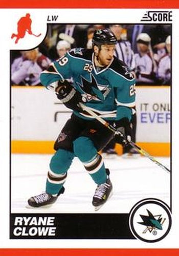#400 Ryane Clowe - San Josearks - 2010-11 Score Hockey