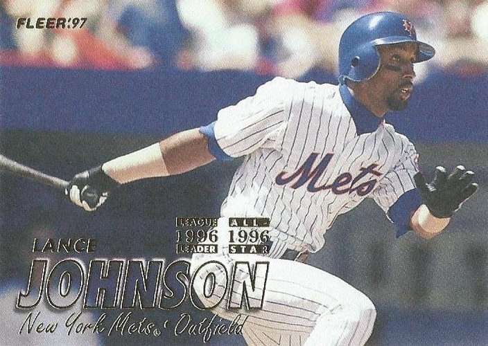 #400 Lance Johnson - New York Mets - 1997 Fleer Baseball