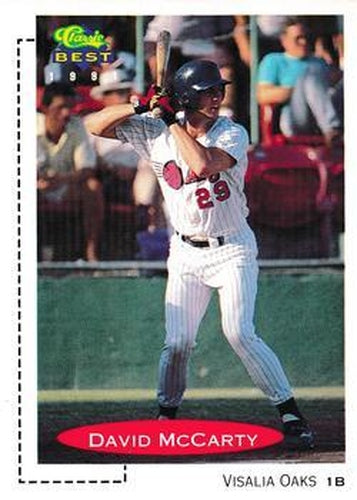 #400 David McCarty - Visalia Oaks - 1991 Classic Best Baseball
