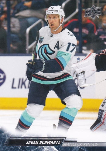 #401 Jaden Schwartz - Seattle Kraken - 2022-23 Upper Deck Hockey