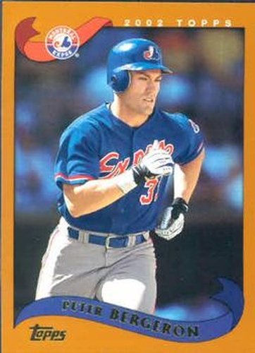 #401 Peter Bergeron - Montreal Expos - 2002 Topps Baseball
