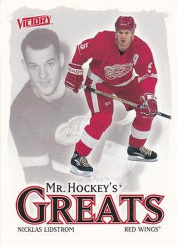 #401 Nicklas Lidstrom - Detroit Red Wings - 2001-02 Upper Deck Victory Hockey