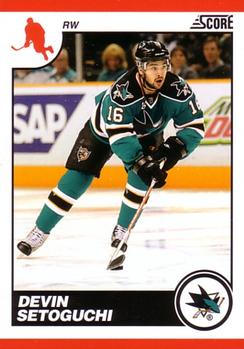 #401 Devin Setoguchi - San Josearks - 2010-11 Score Hockey