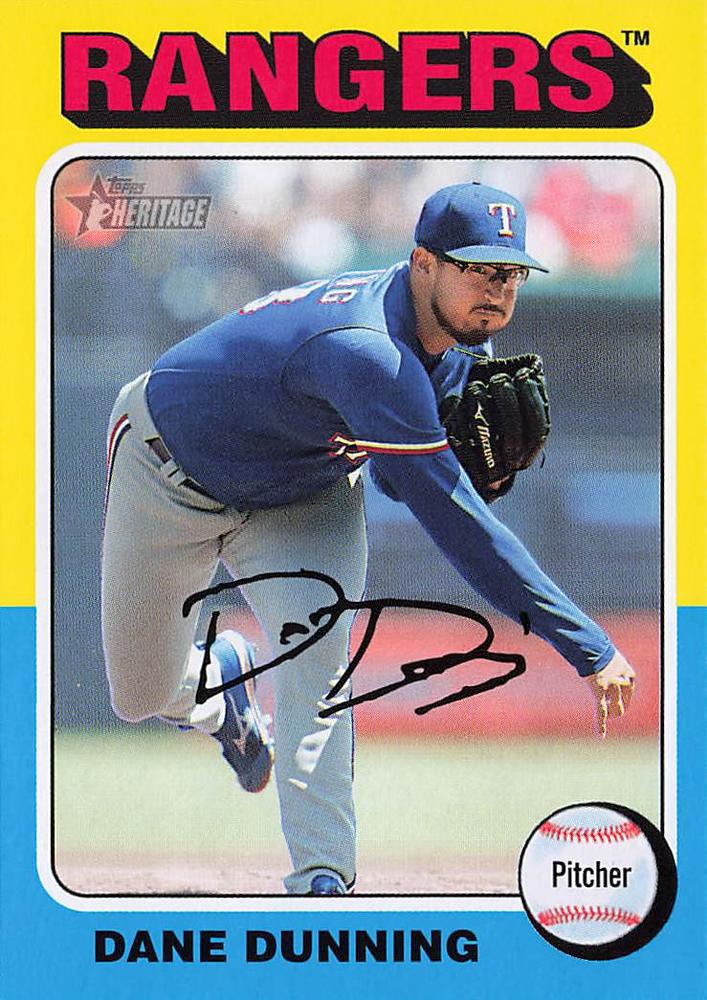 #401 Dane Dunning - Texas Rangers - 2024 Topps Heritage Baseball