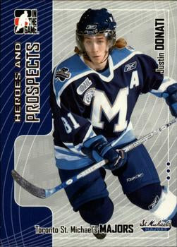 #402 Justin Donati - Toronto St. Michael's Majors - 2005-06 In The Game Heroes and Prospects Hockey