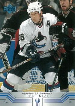 #402 Trent Klatt - Vancouver Canucks - 2001-02 Upper Deck Hockey
