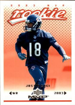 #402 Justin Gage - Chicago Bears - 2003 Upper Deck MVP Football