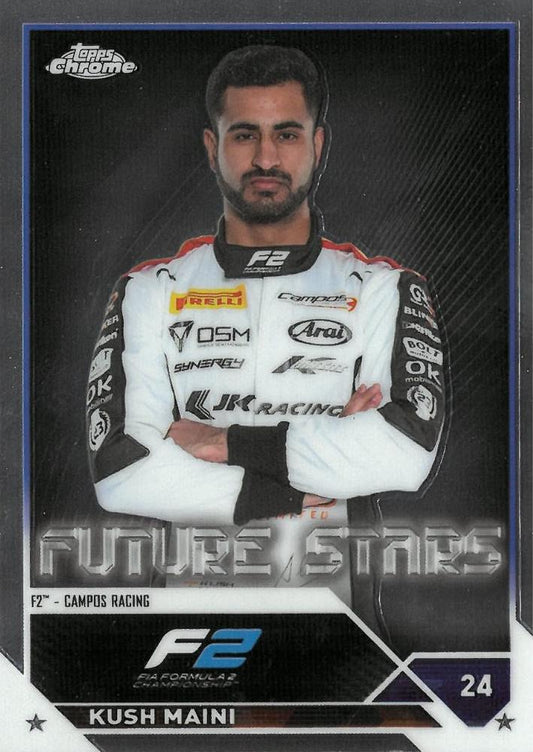 #82 Kush Maini - Campos Racing F2 - 2023 Topps Chrome Formula 1 Racing