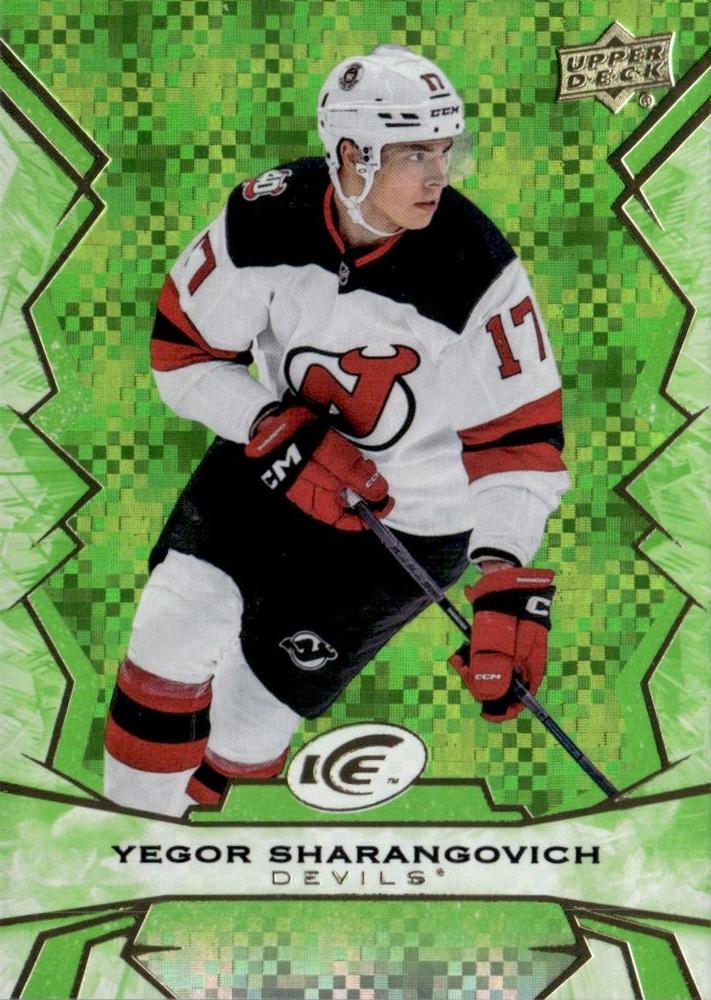 #15 Yegor Sharangovich - New Jersey Devils - 2022-23 Upper Deck Ice - Green Hockey