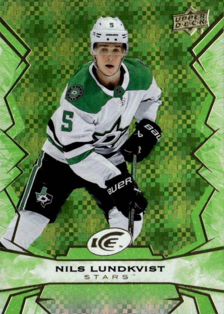 #19 Nils Lundkvist - Dallas Stars - 2022-23 Upper Deck Ice - Green Hockey