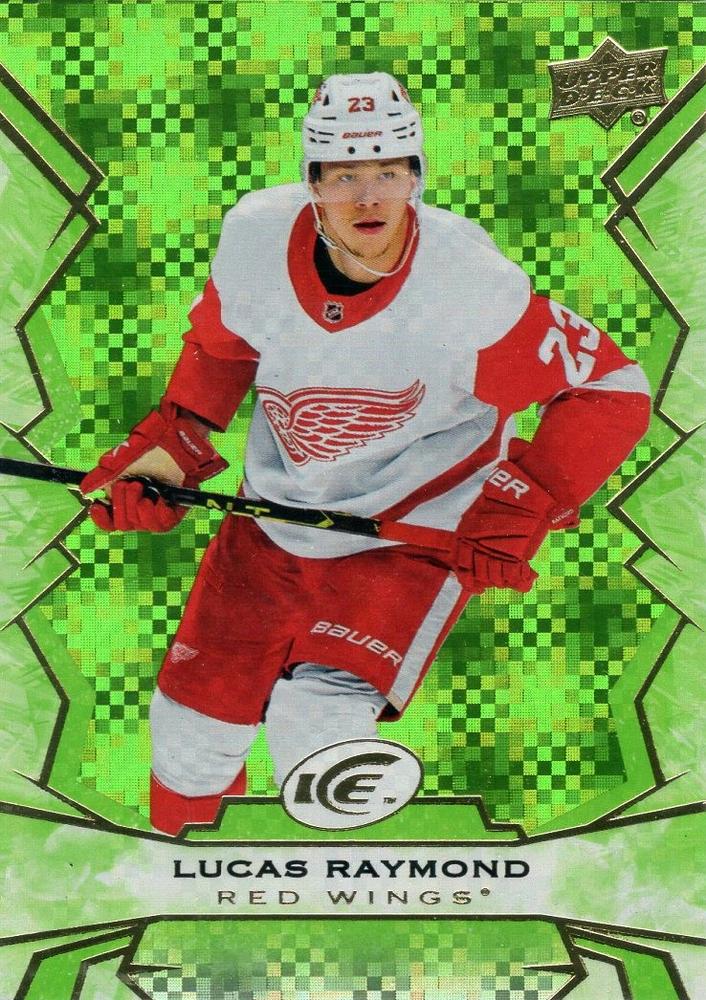 #23 Lucas Raymond - Detroit Red Wings - 2022-23 Upper Deck Ice - Green Hockey