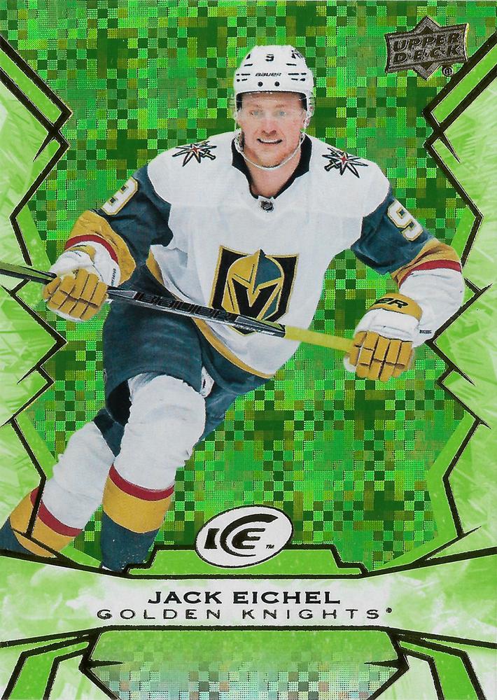 #84 Jack Eichel - Vegas Golden Knights - 2022-23 Upper Deck Ice - Green Hockey