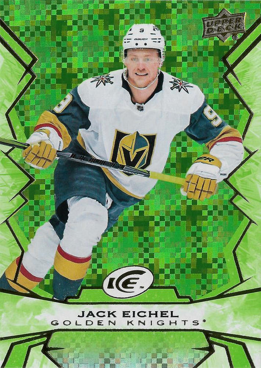 #84 Jack Eichel - Vegas Golden Knights - 2022-23 Upper Deck Ice - Green Hockey