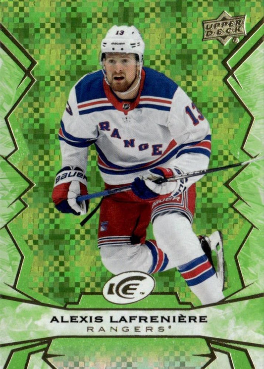 #92 Alexis Lafreniere - New York Rangers - 2022-23 Upper Deck Ice - Green Hockey