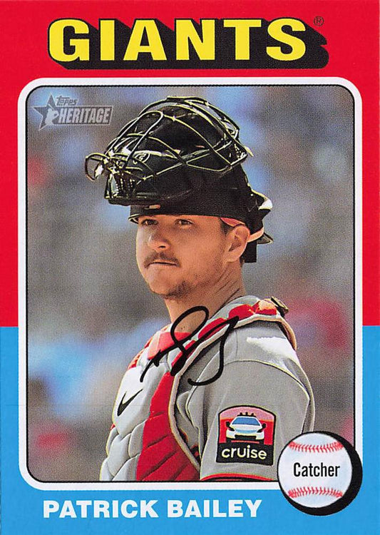 #403 Patrick Bailey - San Francisco Giants - 2024 Topps Heritage Baseball