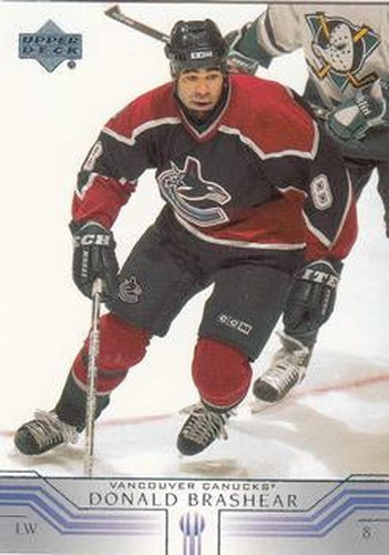 #403 Donald Brashear - Vancouver Canucks - 2001-02 Upper Deck Hockey
