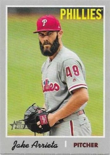 #403 Jake Arrieta - Philadelphia Phillies - 2019 Topps Heritage Baseball