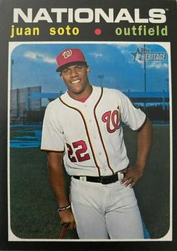 #403d Juan Soto - Washington Nationals - 2020 Topps Heritage Baseball