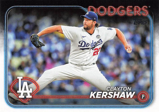 #351 Clayton Kershaw - Los Angeles Dodgers - 2024 Topps Baseball