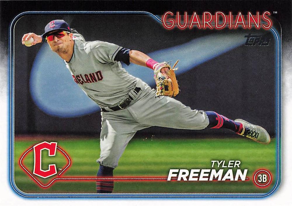 #353 Tyler Freeman - Cleveland Guardians - 2024 Topps Baseball
