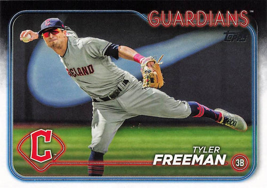 #353 Tyler Freeman - Cleveland Guardians - 2024 Topps Baseball
