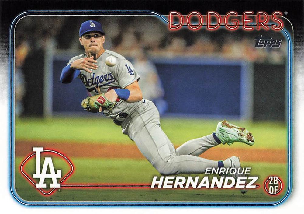 #398 Enrique Hernandez - Los Angeles Dodgers - 2024 Topps Baseball