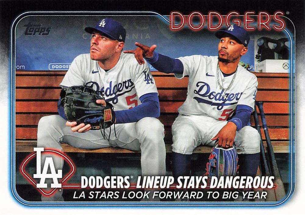 #401 Dodgers Lineup Stays Dangerous (Freddie Freeman / Mookie Betts) - Los Angeles Dodgers - 2024 Topps Baseball