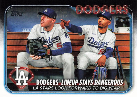 #401 Dodgers Lineup Stays Dangerous (Freddie Freeman / Mookie Betts) - Los Angeles Dodgers - 2024 Topps Baseball