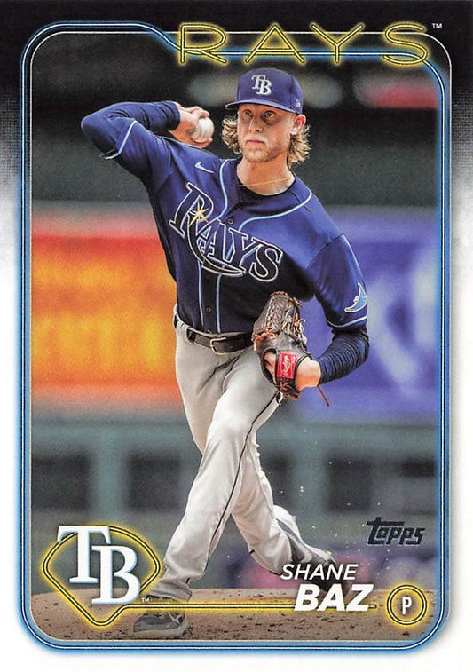 #435 Shane Baz - Tampa Bay Rays - 2024 Topps Baseball