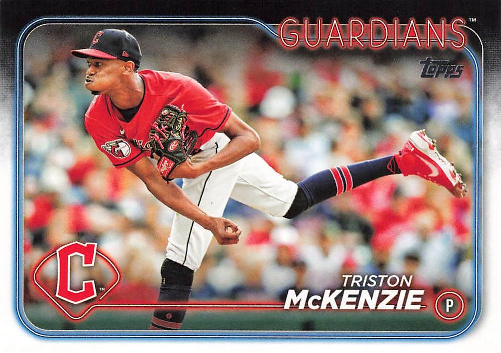 #449 Triston McKenzie - Cleveland Guardians - 2024 Topps Baseball