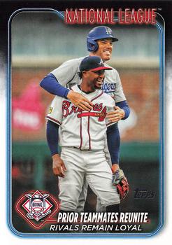 #481 Prior Teammates Reunite (Freddie Freeman / Ozzie Albies) - Los Angeles Dodgers / Atlanta Braves - 2024 Topps Baseball