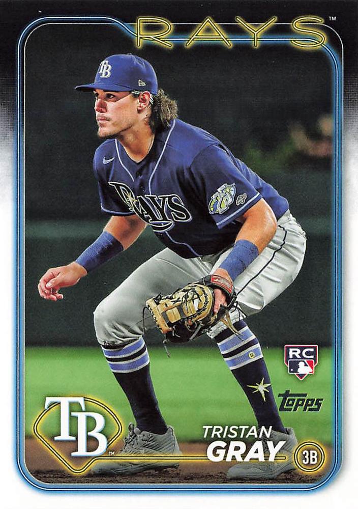 #483 Tristan Gray - Tampa Bay Rays - 2024 Topps Baseball