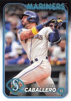 #495 Jose Caballero - Seattle Mariners - 2024 Topps Baseball