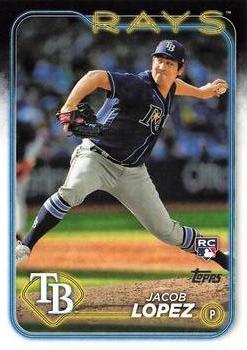 #502 Jacob Lopez - Tampa Bay Rays - 2024 Topps Baseball