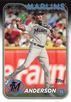 #560 Tim Anderson - Miami Marlins - 2024 Topps Baseball