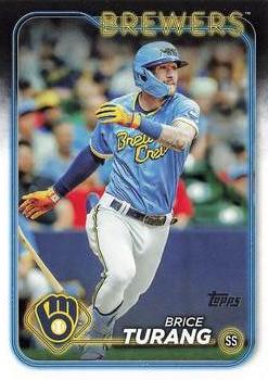 #570 Brice Turang - Milwaukee Brewers - 2024 Topps Baseball
