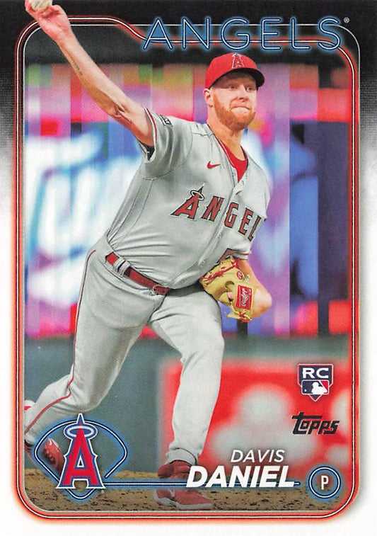 #592 Davis Daniel - Los Angeles Angels - 2024 Topps Baseball