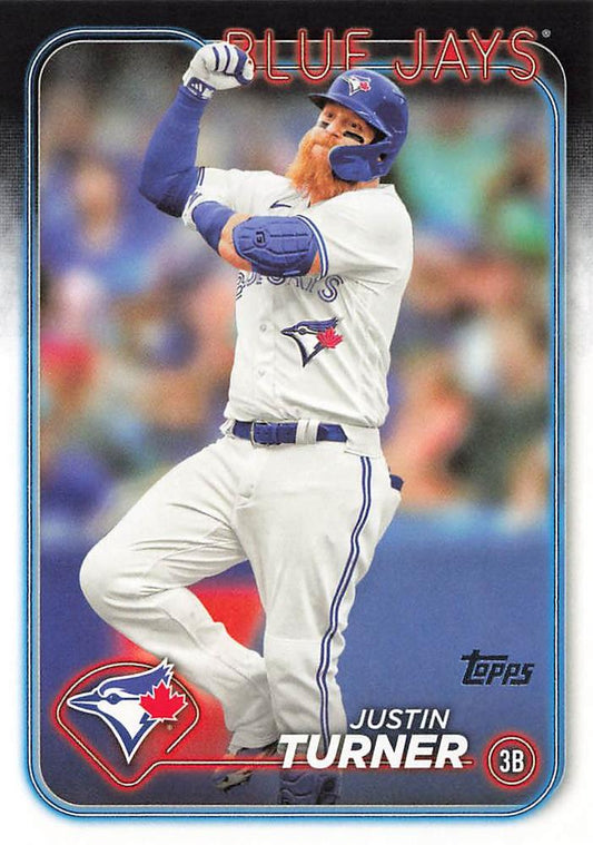 #598 Justin Turner - Toronto Blue Jays - 2024 Topps Baseball