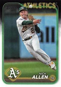 #599 Nick Allen - Oakland Athletics - 2024 Topps Baseball