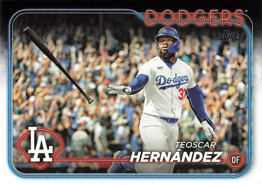 #619 Teoscar Hernández - Los Angeles Dodgers - 2024 Topps Baseball