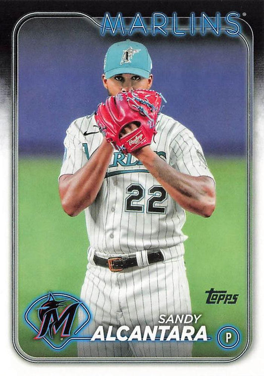 #636 Sandy Alcantara - Miami Marlins - 2024 Topps Baseball