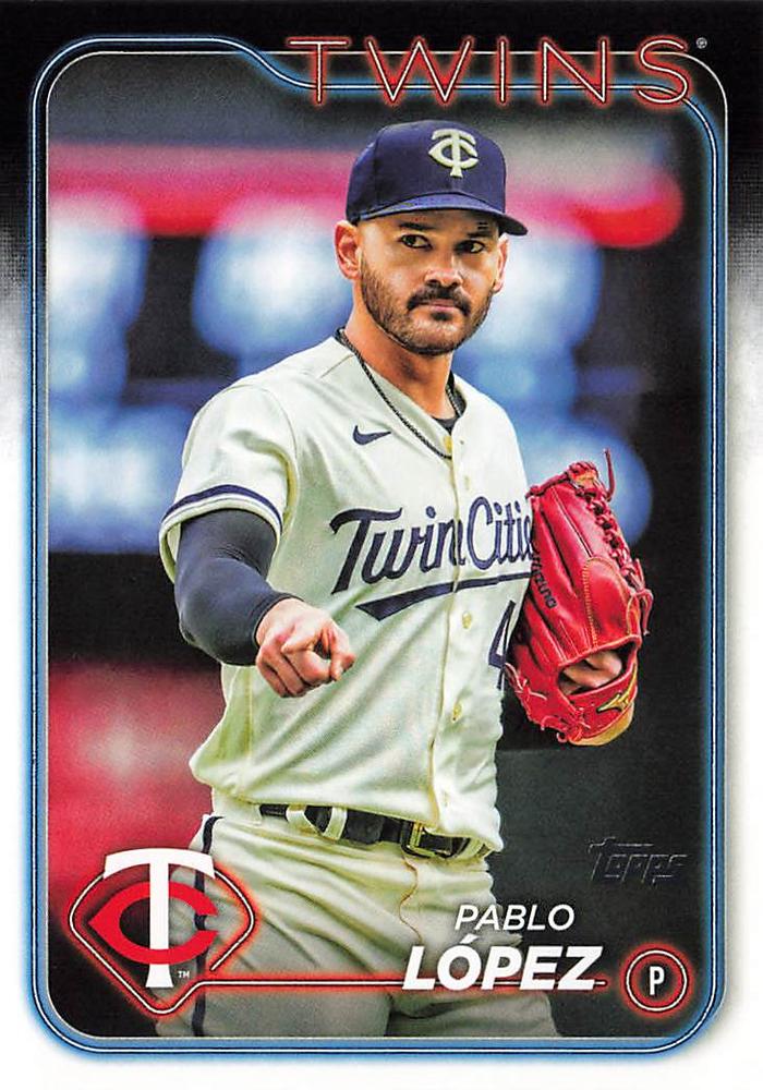 #651 Pablo López - Minnesota Twins - 2024 Topps Baseball