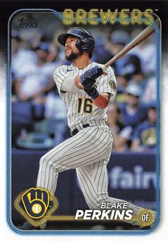 #663 Blake Perkins - Milwaukee Brewers - 2024 Topps Baseball