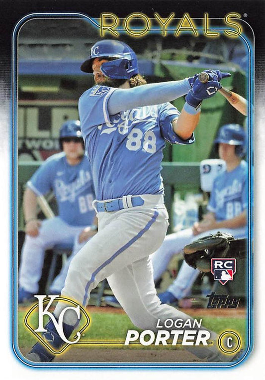#666 Logan Porter - Kansas City Royals - 2024 Topps Baseball