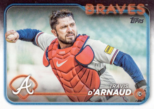 #686 Travis d'Arnaud - Atlanta Braves - 2024 Topps Baseball