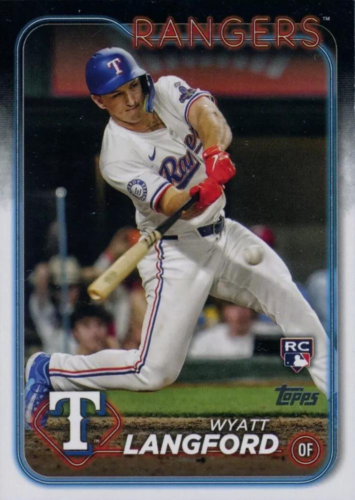 #700b Wyatt Langford - Texas Rangers - 2024 Topps Baseball
