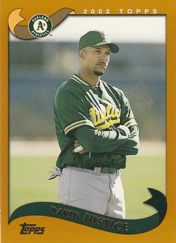 #404 David Justice - Oakland Athletics - 2002 Topps Baseball