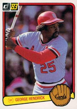 #404 George Hendrick - St. Louis Cardinals - 1983 Donruss Baseball